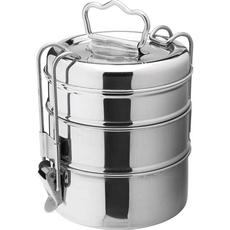 steel tiffin box small size|steel tiffin box 3 container.